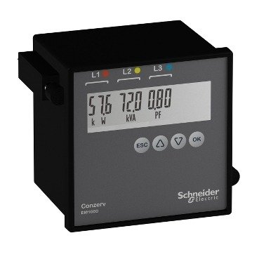 Schnieder Electric - EM1000/EM1200 Series VAF, PF - Power and Energy Meter