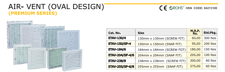 AIR VENT ( ETAV - 130/4 ) - Image 2