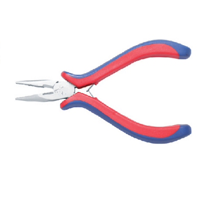 MINI LONG NOSE PLIERS, DUAL SPRING SHEET(4.5')